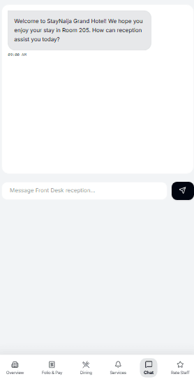 Guest Front Desk Chat